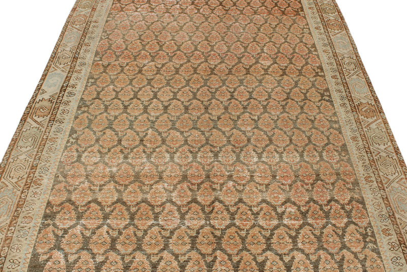 5x12 Pink and Ivory Persian Runner