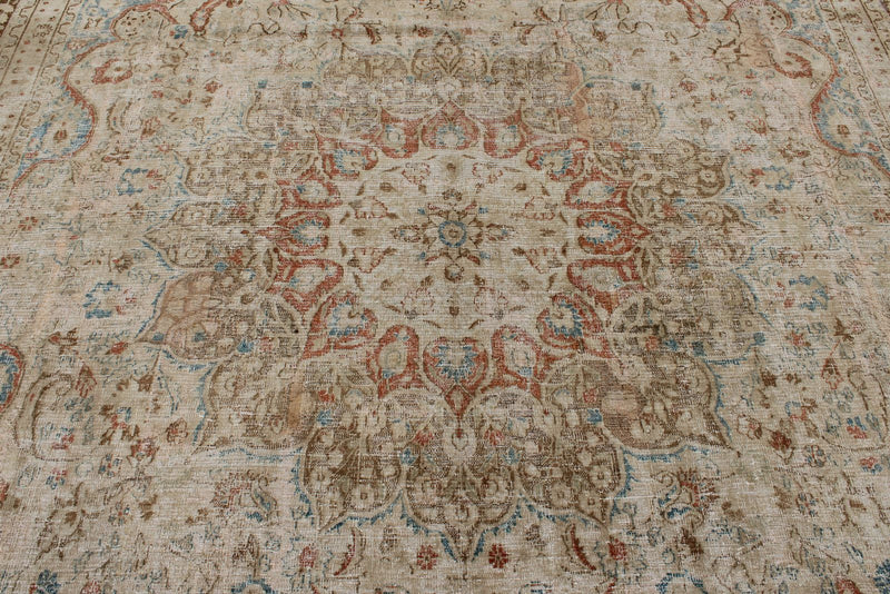 10x13 Beige and Brown Persian Traditional Rug