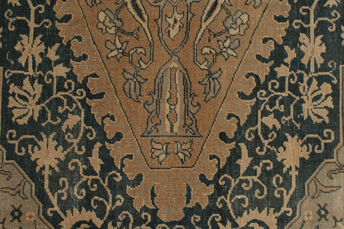 13x20 Blue and Ivory Persian Rug