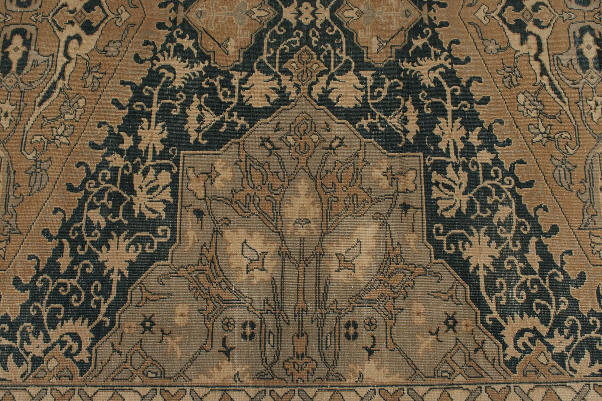 13x20 Blue and Ivory Persian Rug