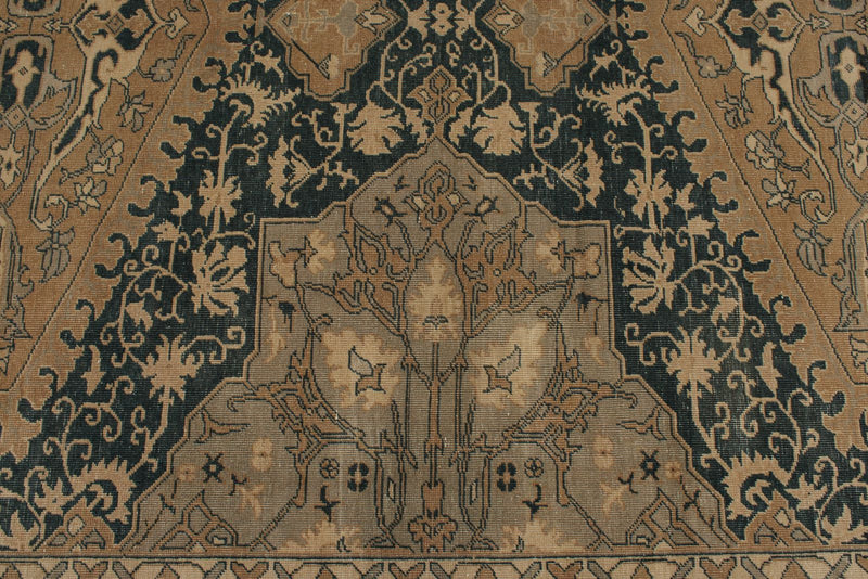 13x20 Blue and Ivory Persian Rug