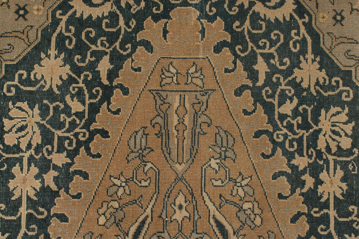 13x20 Blue and Ivory Persian Rug