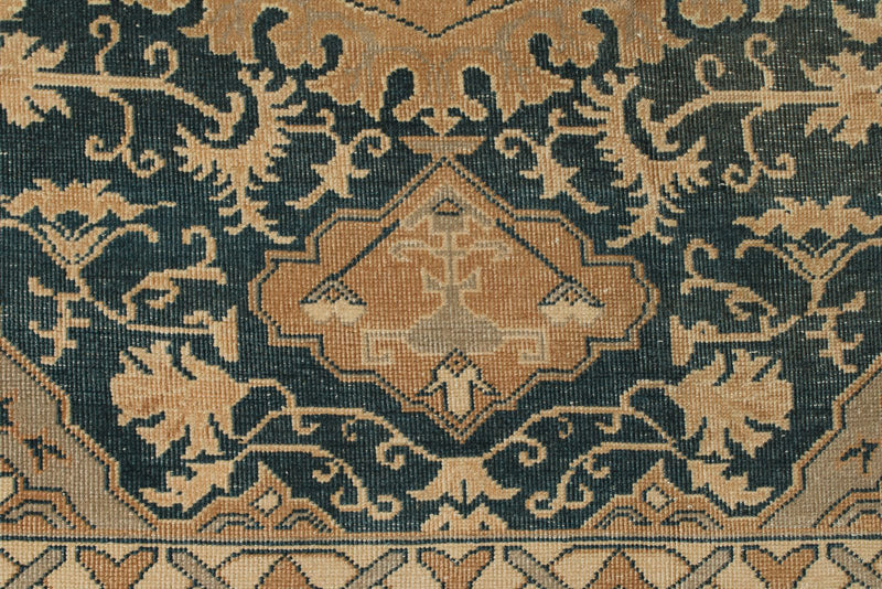 13x20 Blue and Ivory Persian Rug