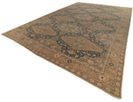 13x20 Blue and Ivory Persian Rug