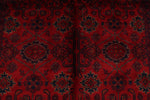 5x7 Red and Navy Turkish Tribal Rug