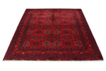 5x7 Red and Navy Turkish Tribal Rug