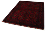 5x7 Red and Navy Turkish Tribal Rug