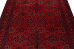 5x7 Red and Navy Turkish Tribal Rug