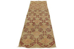 3x11 Red and Green Turkish Tribal Rug