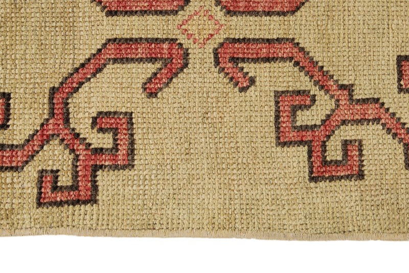 3x11 Red and Green Turkish Tribal Rug