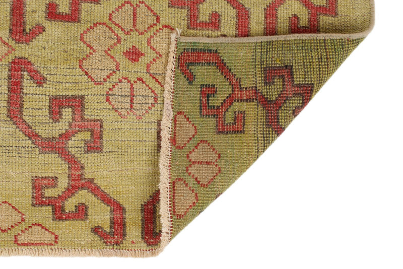 3x11 Red and Green Turkish Tribal Rug