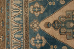 6x12 Light Blue and Brown Turkish Tribal Runner