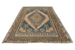 6x12 Light Blue and Brown Turkish Tribal Runner