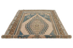 6x12 Light Blue and Brown Turkish Tribal Runner