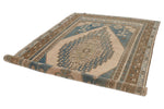 6x12 Light Blue and Brown Turkish Tribal Runner