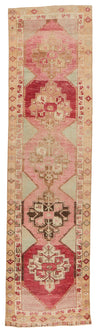 3x12 Red and Multicolor Turkish Tribal Runner