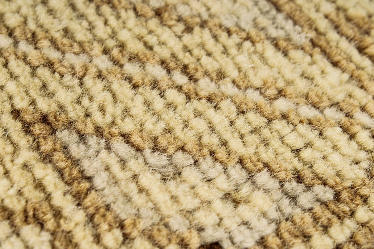 6x10 Green and Ivory Turkish Tribal Rug