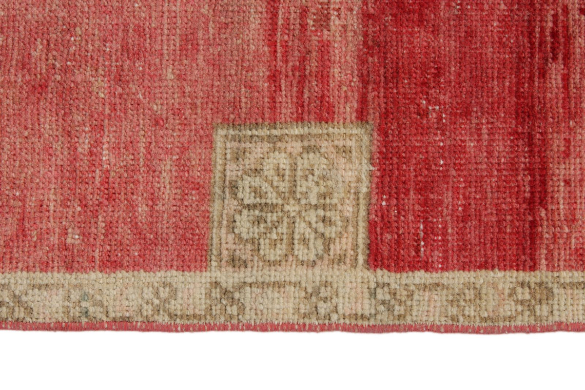 3x12 Pink and Ivory Turkish Tribal Runner