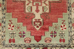 3x10 Red and Green Turkish Tribal Runner
