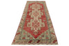 3x10 Red and Green Turkish Tribal Runner