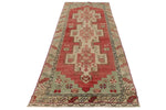 3x10 Red and Green Turkish Tribal Runner