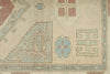 5x9 Blue and Ivory Turkish Tribal Rug