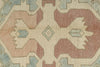 5x9 Blue and Ivory Turkish Tribal Rug