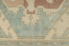 5x9 Blue and Ivory Turkish Tribal Rug