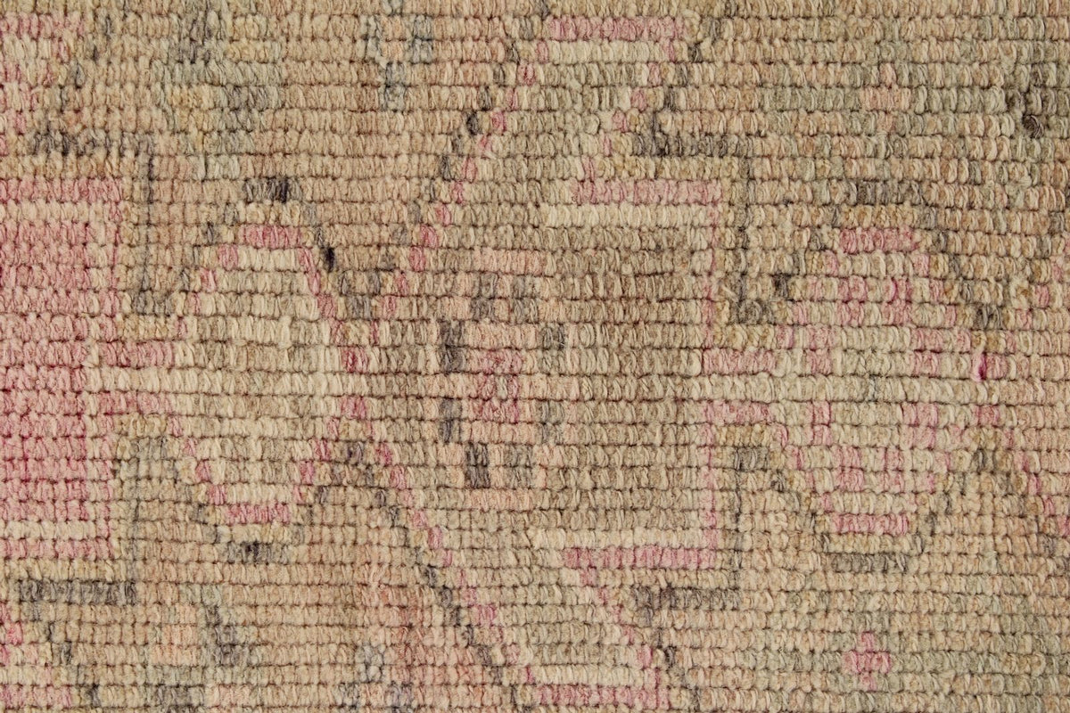 3x13 Pink and Beige Turkish Tribal Runner