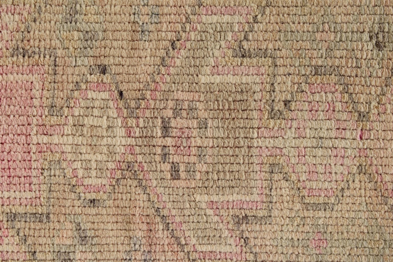 3x13 Pink and Beige Turkish Tribal Runner