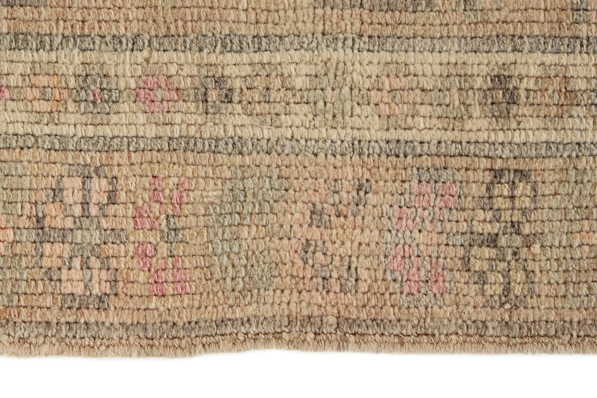 3x13 Pink and Beige Turkish Tribal Runner