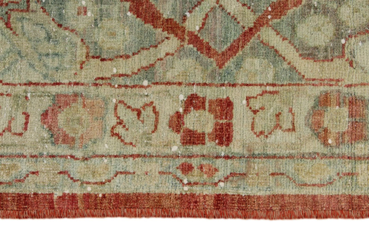 10x13 Red and Light Blue Persian Traditional Rug