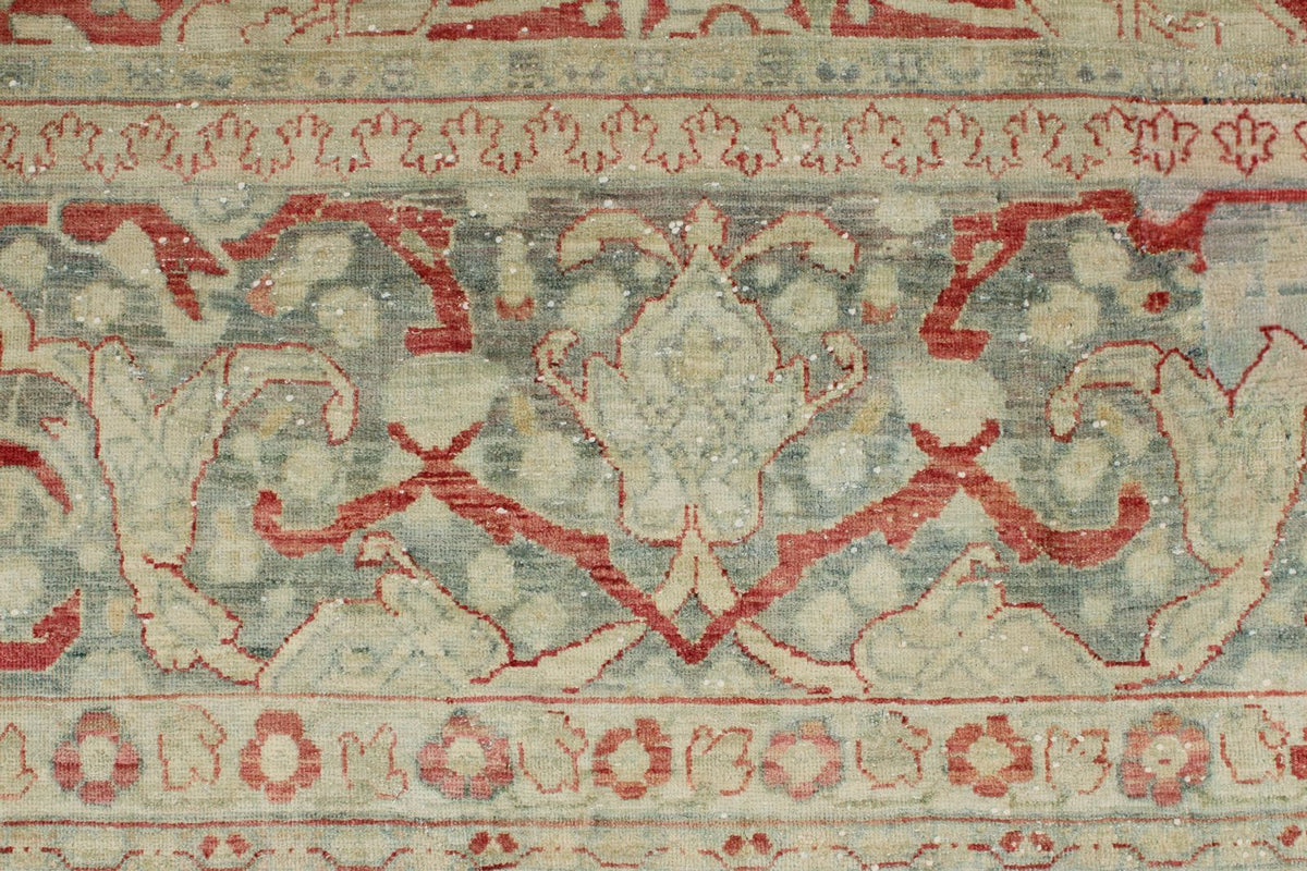10x13 Red and Light Blue Persian Traditional Rug