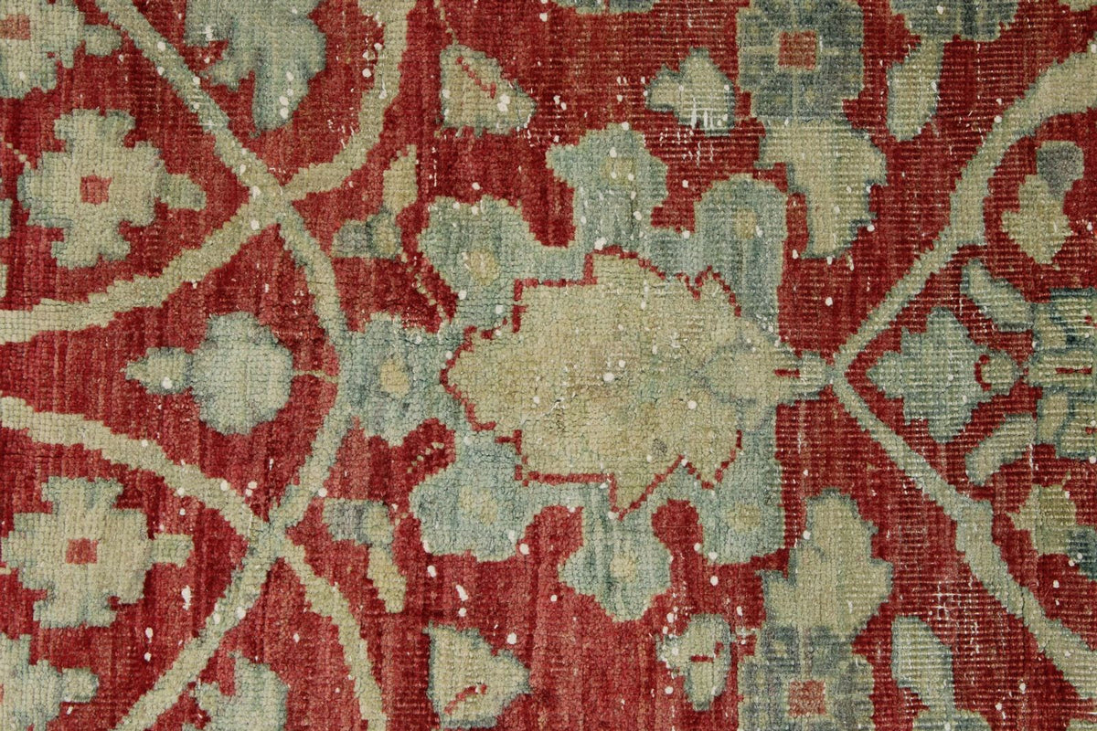 10x13 Red and Light Blue Persian Traditional Rug