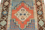 4x6 Blue and Brown Turkish Tribal Rug