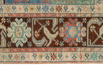 4x6 Blue and Brown Turkish Tribal Rug