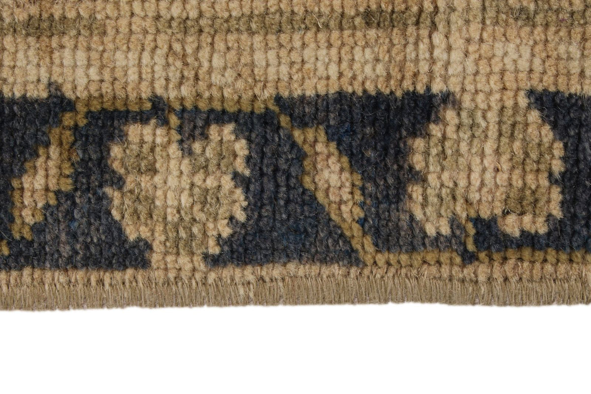 5x10 Ivory and Blue Turkish Tribal Runner