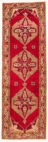 4x11 Red and Green Turkish Tribal Runner