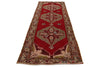 4x11 Red and Green Turkish Tribal Runner