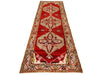 4x11 Red and Green Turkish Tribal Runner