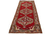4x11 Red and Green Turkish Tribal Runner