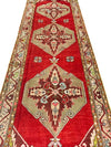 4x11 Red and Green Turkish Tribal Runner