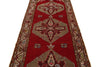 4x11 Red and Green Turkish Tribal Runner