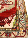 4x11 Red and Green Turkish Tribal Runner