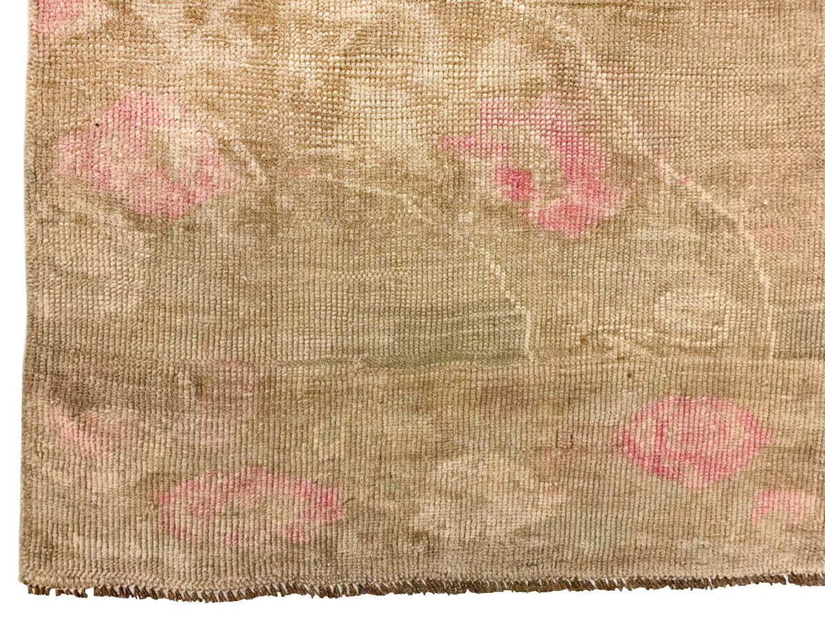 6x12 Beige and Pink Turkish Tribal Runner