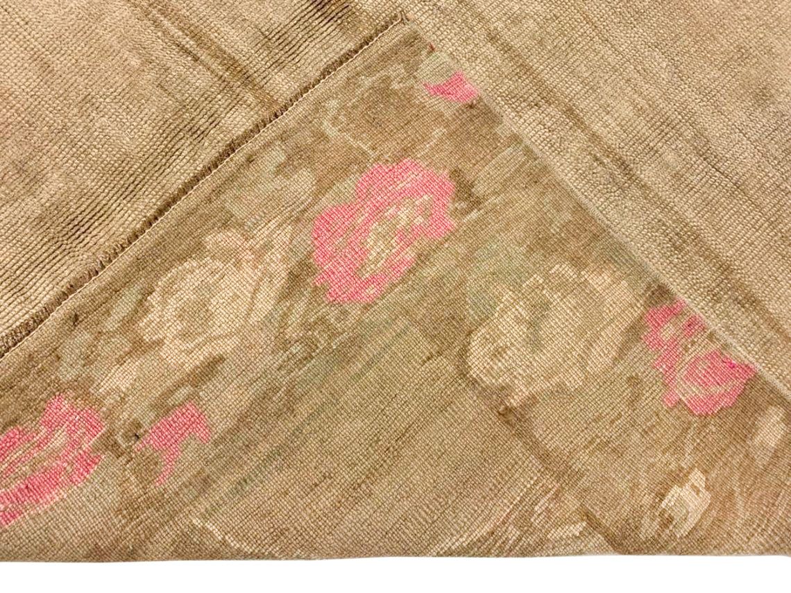 6x12 Beige and Pink Turkish Tribal Runner