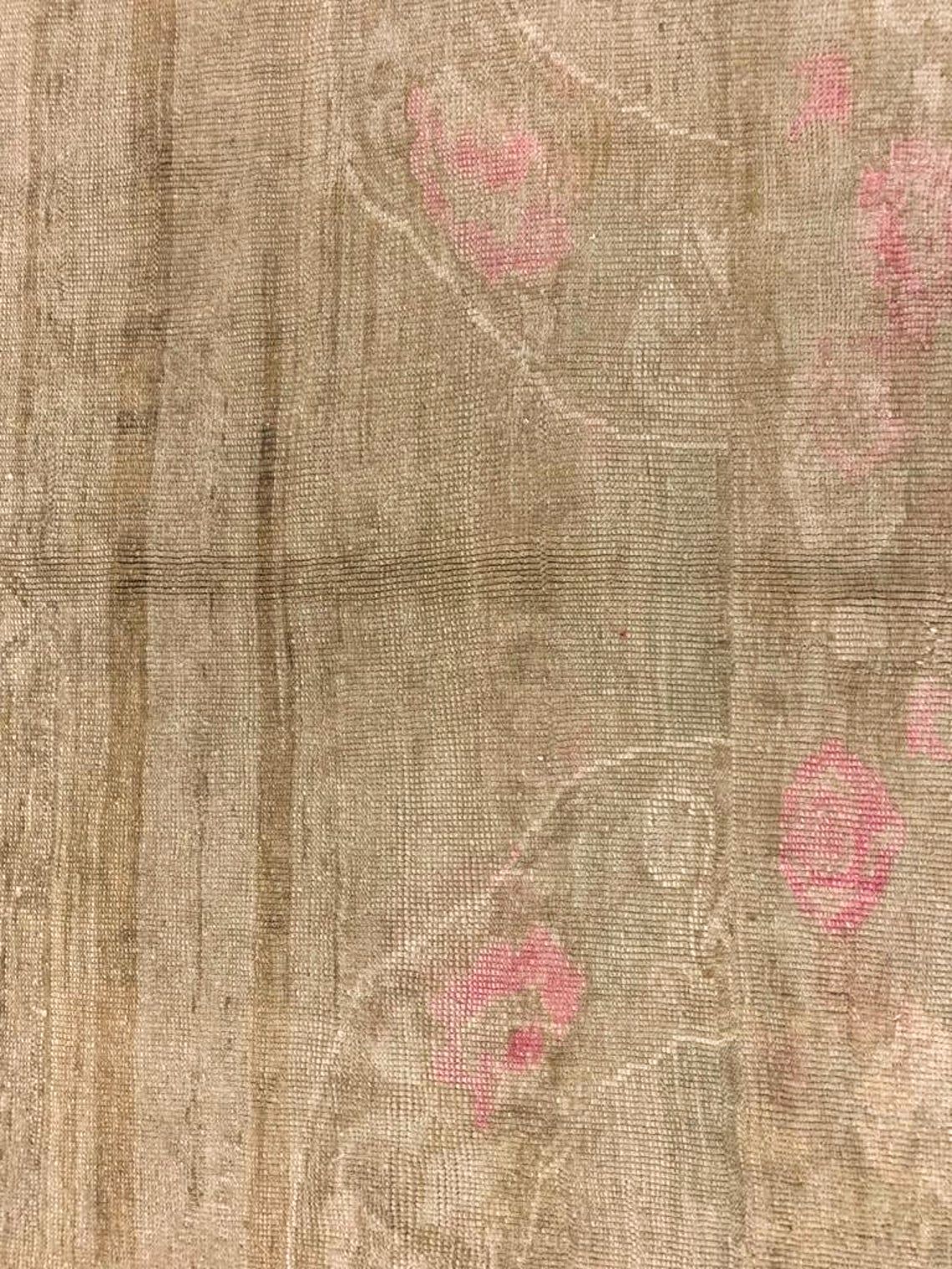 6x12 Beige and Pink Turkish Tribal Runner