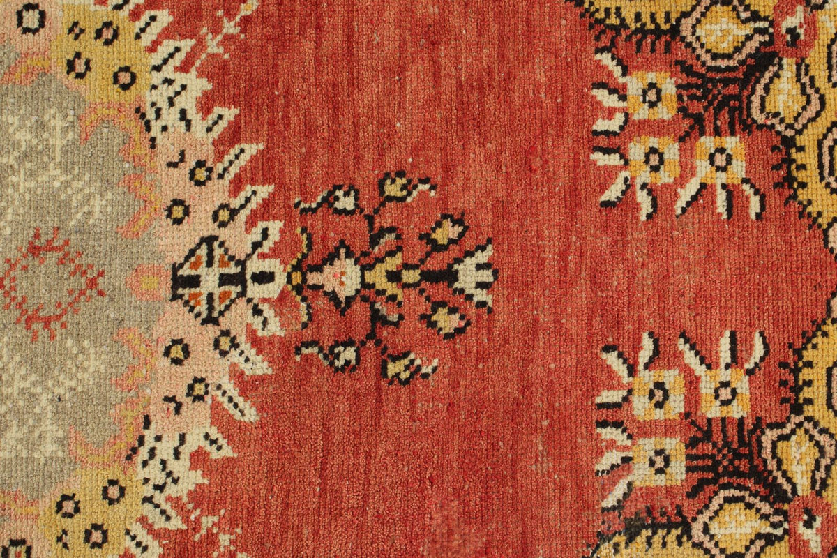 3x13 Red and Gold Turkish Tribal Runner