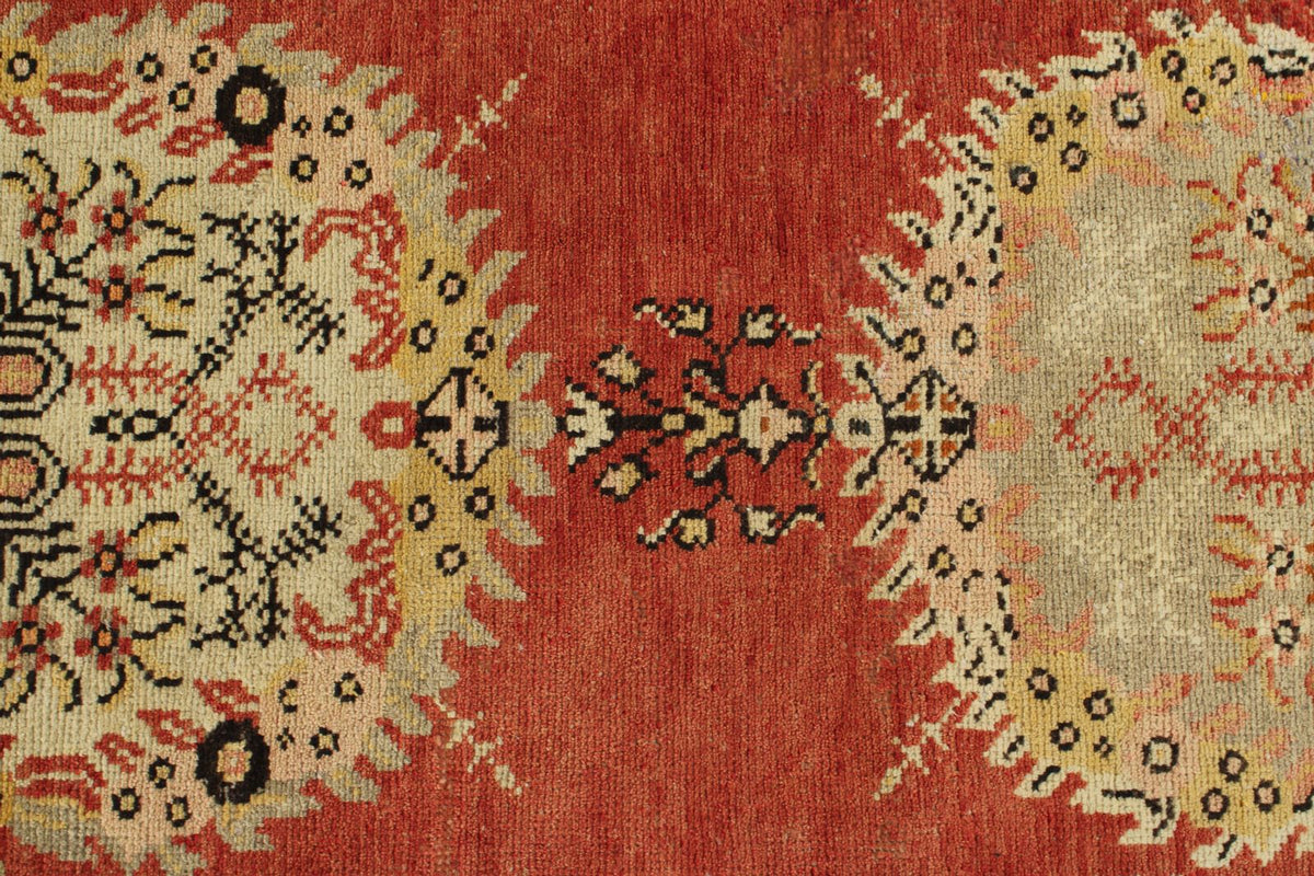 3x13 Red and Gold Turkish Tribal Runner