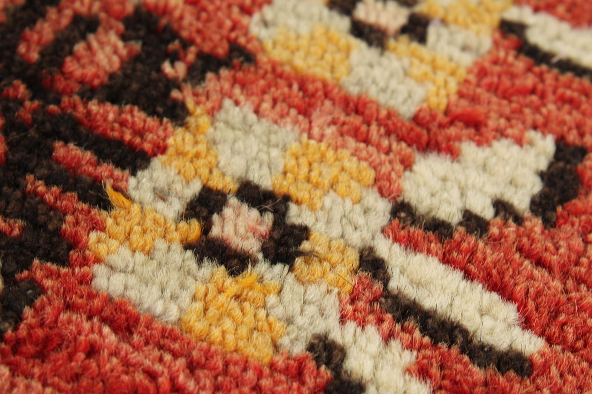 3x13 Red and Gold Turkish Tribal Runner